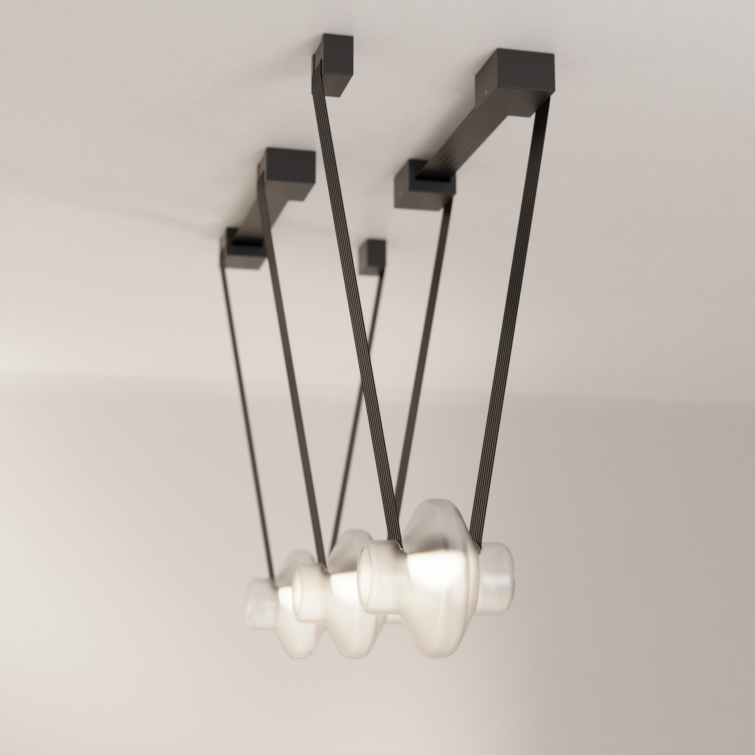 Studio d'armes Lightning Light Ceiling Lamp Design High-end Contemporary Etat des lieux System Scalable